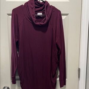Women's Burgundy Maternity Sweater